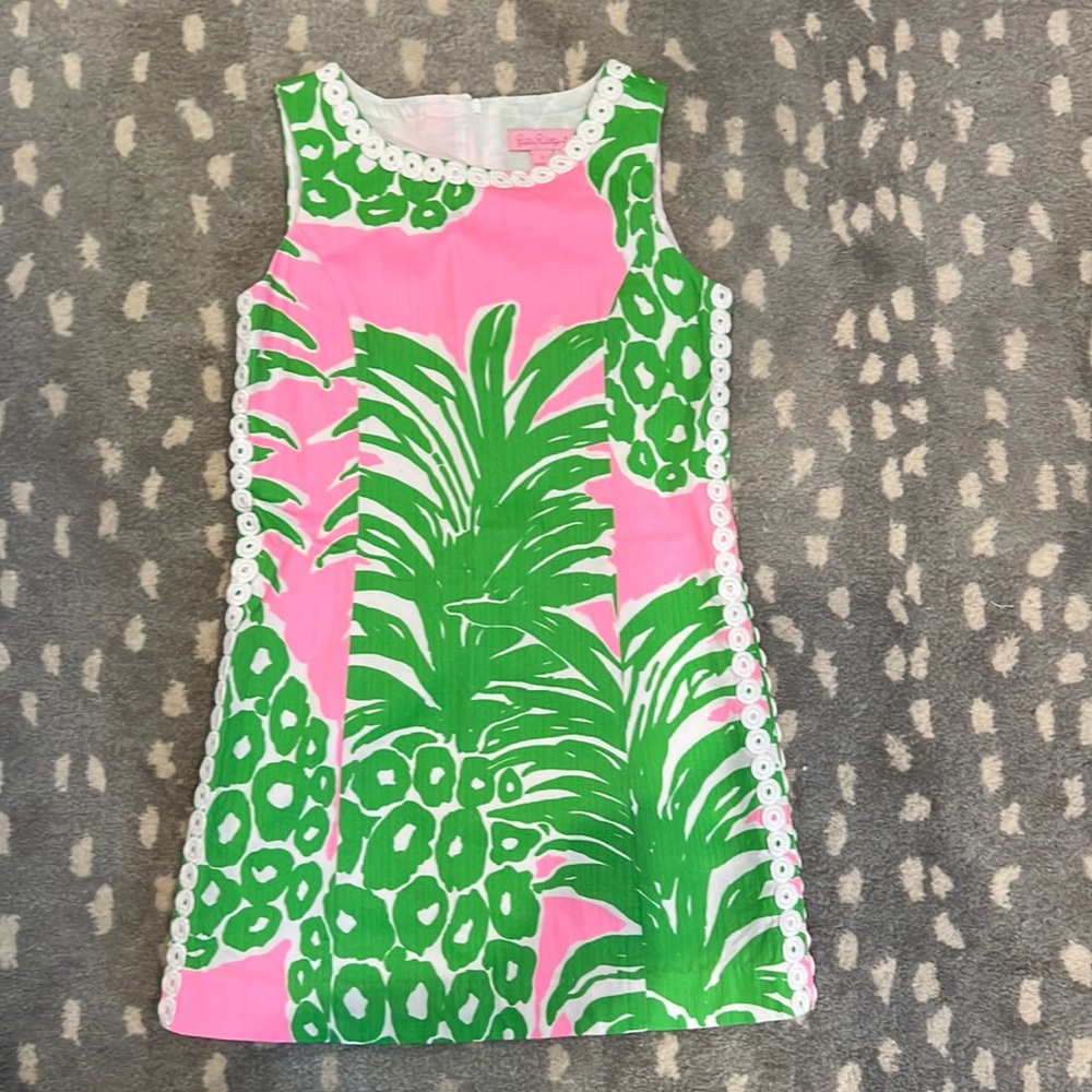 Girls Lilly Pulitzer Flamenco Mala shift, size 8, EUC
